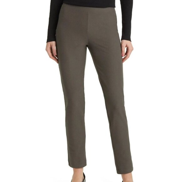 Eileen Fisher Pants - Eileen Fisher Pants Easy Slim Ankle Washable Stretch Crepe Olive Color